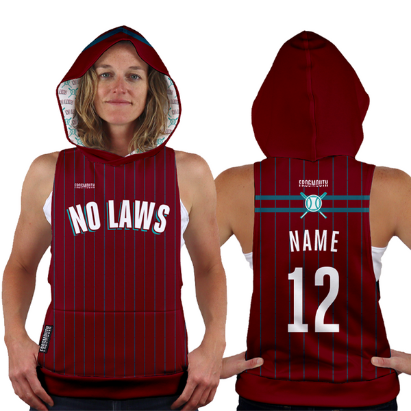 No Laws Softball: Uniform Sleeveless Hoodie – Frogmouth
