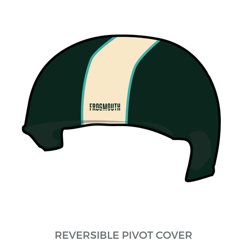 Kansas City Roller Warriors 18th & Vines: Pivot Helmet Cover (Green)