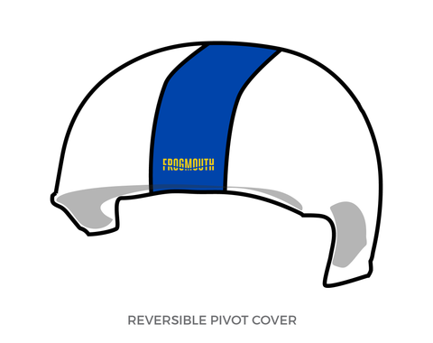 Black-N-Bluegrass Roller Girls: Pivot Helmet Cover (White)