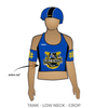 Black-N-Bluegrass Roller Girls: Uniform Jersey (Blue)
