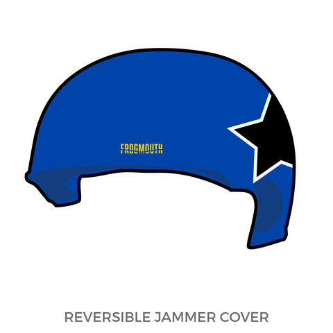 Black-N-Bluegrass Roller Girls: Jammer Helmet Cover (Blue)