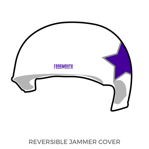 Free State Roller Derby Black Eyed Suzies: Jammer Helmet Cover (White)
