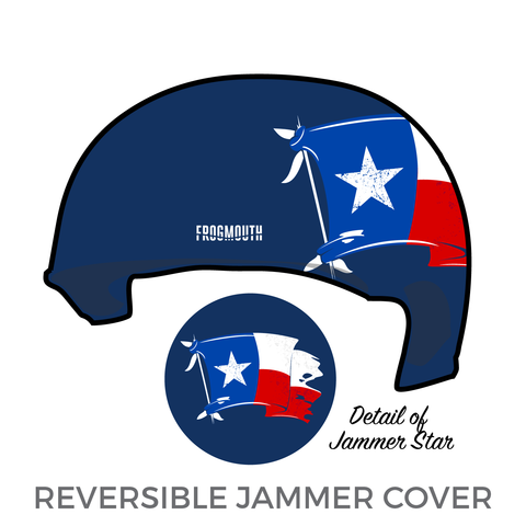 Conroe Roller Derby South Texas Scallywags: Jammer Helmet Cover (Blue)