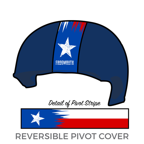 Conroe Roller Derby South Texas Scallywags: Pivot Helmet Cover (Blue)