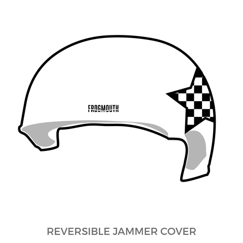 Durango Roller Girls: Jammer Helmet Cover (White)