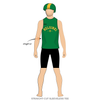 Helsinki Roller Derby: Uniform Jersey (Green)