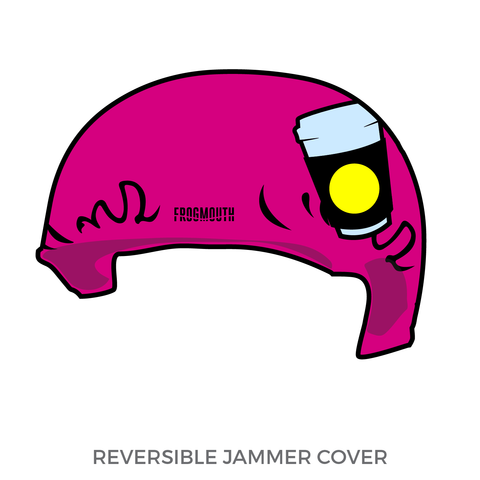 Tragic City Rollers Hot Mess Monsters: Jammer Helmet Cover (Pink)