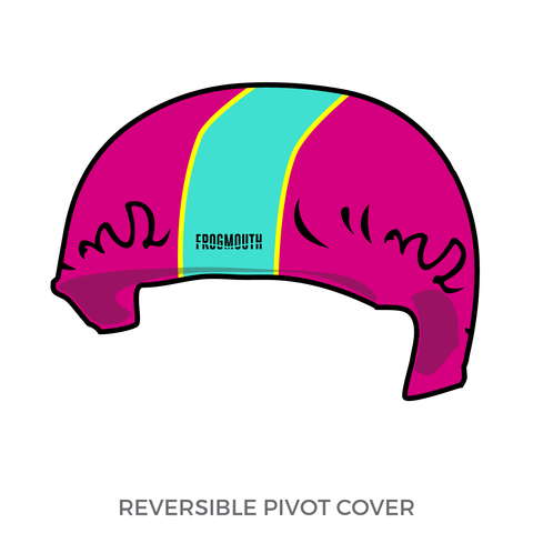 Tragic City Rollers Hot Mess Monsters: Pivot Helmet Cover (Pink)