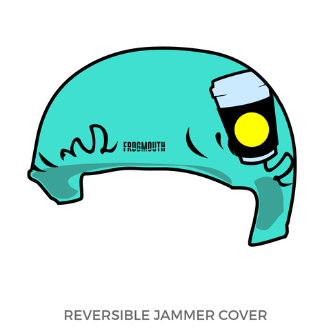 Tragic City Rollers Hot Mess Monsters: Jammer Helmet Cover (Blue)