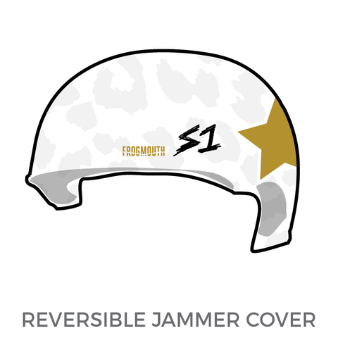 Jacksonville Roller Derby: Jammer Helmet Cover (White)