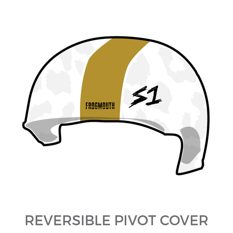 Jacksonville Roller Derby: Pivot Helmet Cover (White)