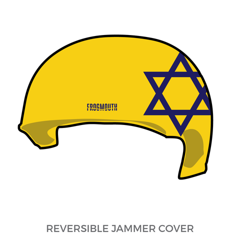 Jewish Roller Derby: Jammer Helmet Cover (Yellow)