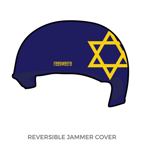 Jewish Roller Derby: Jammer Helmet Cover (Blue)
