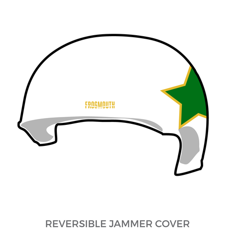 New Hampshire Junior Roller Derby: Jammer Helmet Cover (White)