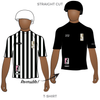 The Officials Collection: Reversible Officials Jersey (WFTDA and Officials Patch Ref StripesR / WFTDA and Officials Patch NSO BlackR)