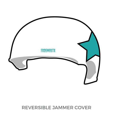 Free State Roller Derby Rock Villians: Jammer Helmet Cover (White)