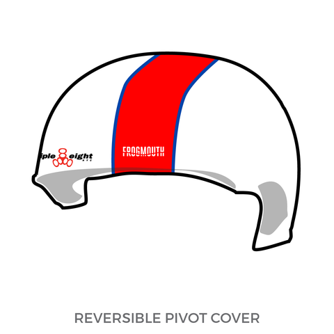 Montreal Roller Derby Sexpos: Pivot Helmet Cover (White)