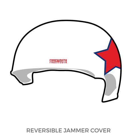 Connecticut RollerGirls Yankee Brutals: Jammer Helmet Cover (White)