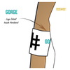 Gorge Roller Derby: Reversible Armbands
