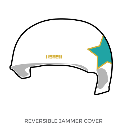 Gorge Roller Derby: Jammer Helmet Cover (White)