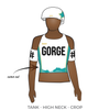 Gorge Roller Derby: Uniform Jersey (White)