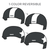 Winnipeg Roller Derby: Two Pairs of 1-Color Reversible Helmet Covers