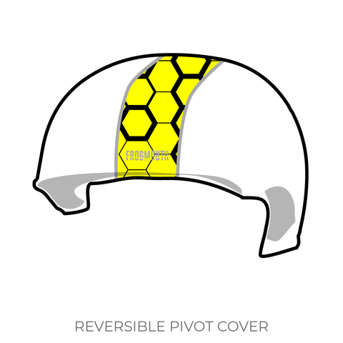 Kalamazoo Junior Roller Derby Kalamazoo Killer Beez: Pivot Helmet Cover (White)