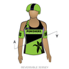Fort Myers Roller Derby Palm City Punishers: Reversible Uniform Jersey (GreenR/BlackR)