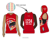 Chattanooga Roller Derby Ruby Regulators: Uniform Sleeveless Hoodie
