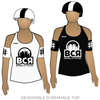 Brisbane City Rollers B Team Violet Femmes: Reversible Scrimmage Jersey (White Ash / Black Ash)