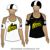 Steel City Roller Derby Travel Team: Reversible Scrimmage Jersey (White Ash / Black Ash)