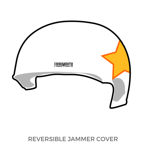 Seattle Derby Brats Stunflowers: Jammer Helmet Cover (White)