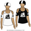 Roller Derby Lausanne Rolling Furies: Reversible Scrimmage Jersey (White Ash / Black Ash)