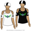 Central Coast Roller Derby United Valkyries: Reversible Scrimmage Jersey (White Ash / Black Ash)