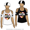 Team Maryland Roller Derby All Stars: Reversible Scrimmage Jersey (White Ash / Black Ash)