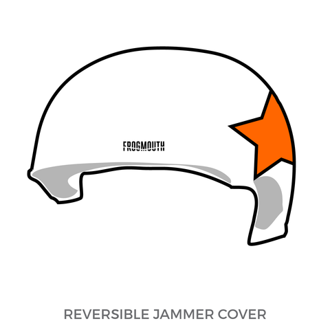 Seattle Derby Brats Orange Crush: Jammer Helmet Cover (White)