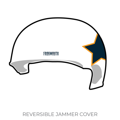 Natural State Roller Derby: Jammer Helmet Cover (White)