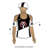 Ames Roller Derby Association Skunk River Riot: Reversible Uniform Jersey (WhiteR/BlackR)