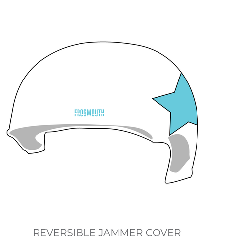Little City Roller Derby: Jammer Helmet Cover (White)