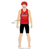 Quad County Roller Derby Sideshow: Uniform Jersey (Red)