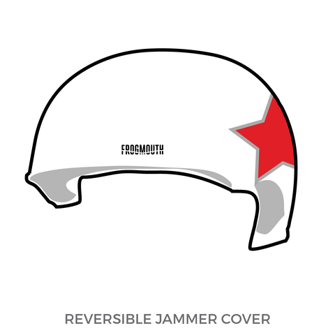 Cincinnati Junior Roller Derby: Jammer Helmet Cover (White)