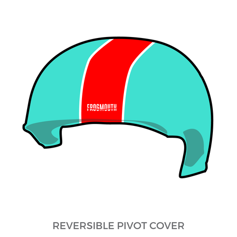 Fredericksburg Roller Derby: Pivot Helmet Cover (Turquoise)