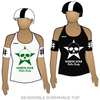 North Star Roller Derby Travel Team: Reversible Scrimmage Jersey (White Ash / Black Ash)
