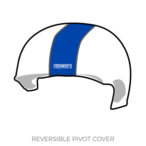 Roaring River Rejects Junior Roller Derby League: Pivot Helmet Cover (White)