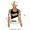 North East Oklahoma Junior Roller Derby Roadkill Rollers: Reversible Uniform Jersey (WhiteR/BlackR)