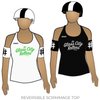 Glass City Rollers: Reversible Scrimmage Jersey (White Ash / Black Ash)