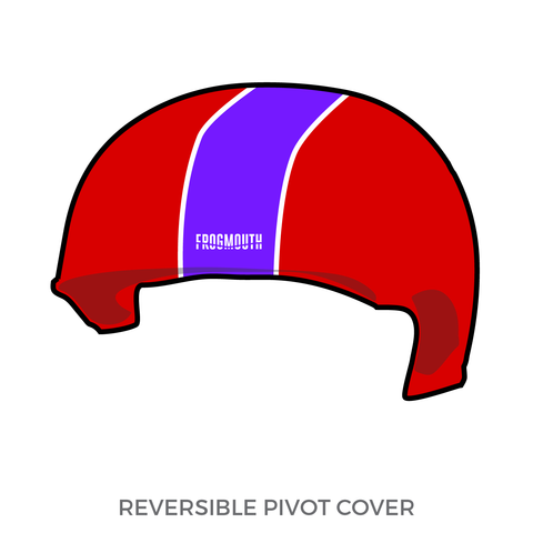 Tilted Thunder Roller Derby A Team: Pivot Helmet Cover (Red)