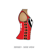 Quad County Roller Derby Sideshow: Tuxedo Uniform Jersey (Tuxedo Red)