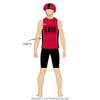 Erie Roller Derby: Uniform Jersey (Red)