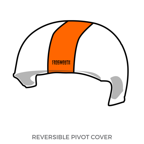 Seattle Derby Brats Orange Crush: Pivot Helmet Cover (White)